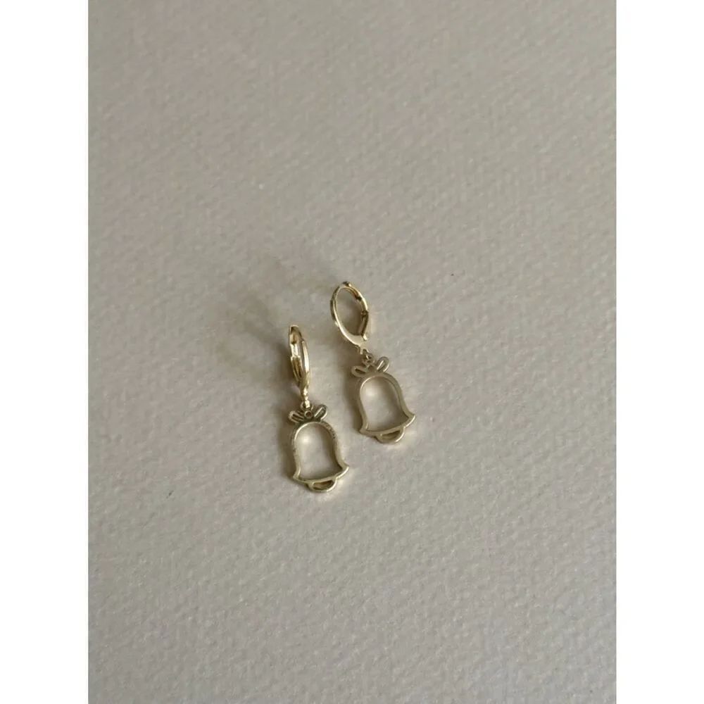 Bell Charm Drop Earrings #2486